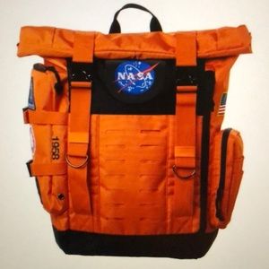 ISO NASA Orange Flight Suit Rolltop Backpack